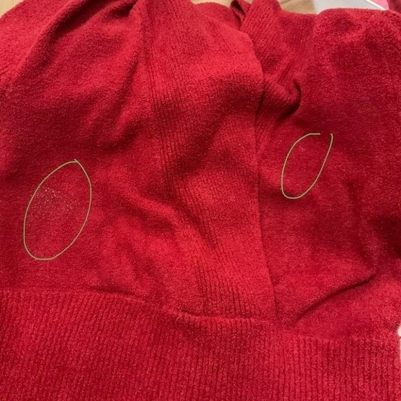 KENAR Women’s Red V-Neck Sweater Size Large - Picture 6 of 6